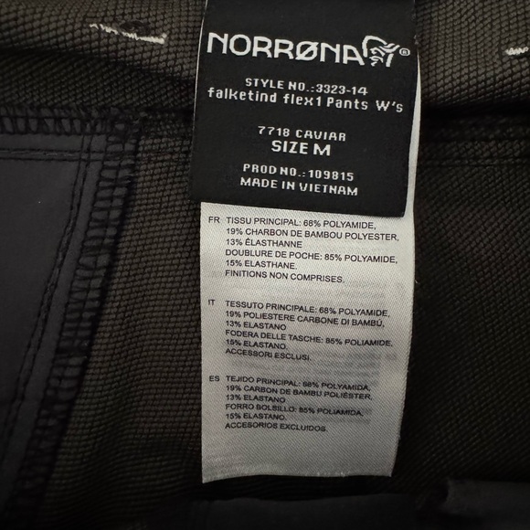 Norrona Falketind Flex1 Pants Black Womens size Medium - Picture 8 of 9